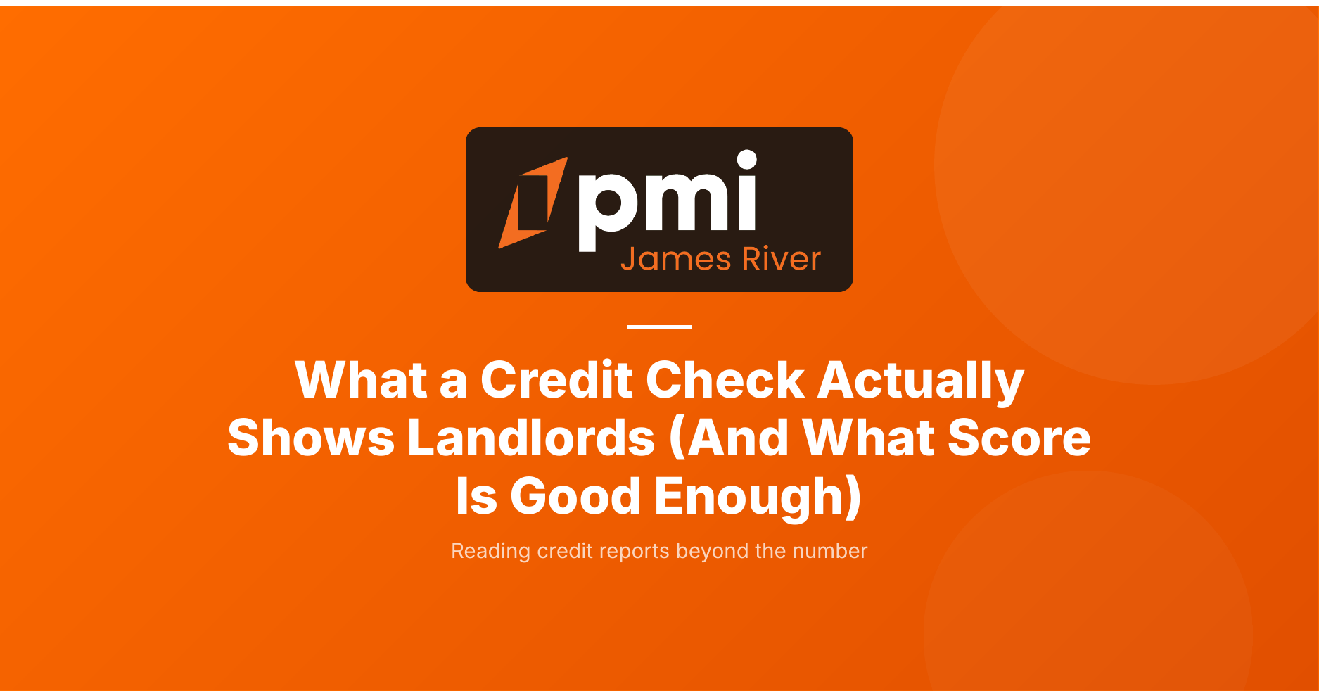 What does a credit check show landlords