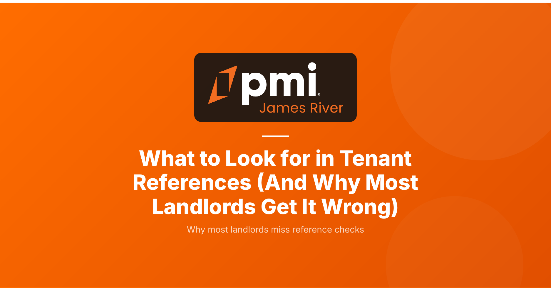 What to look for in tenant references