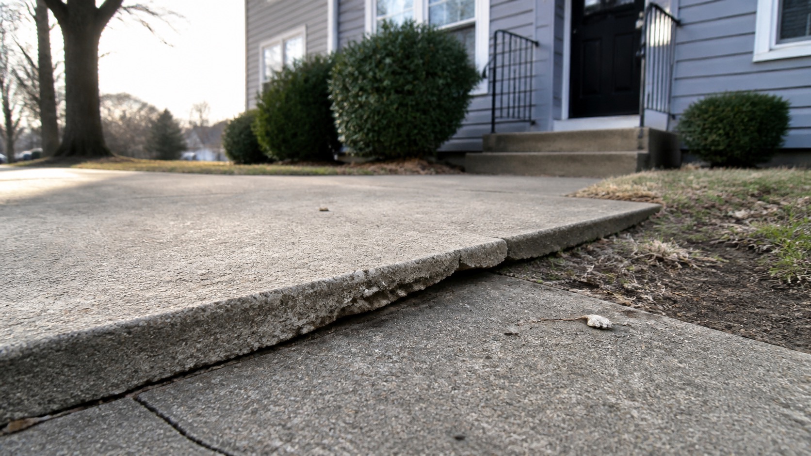 Driveway, Walkway & Exterior Trip Hazard Problems in a Richmond Rental